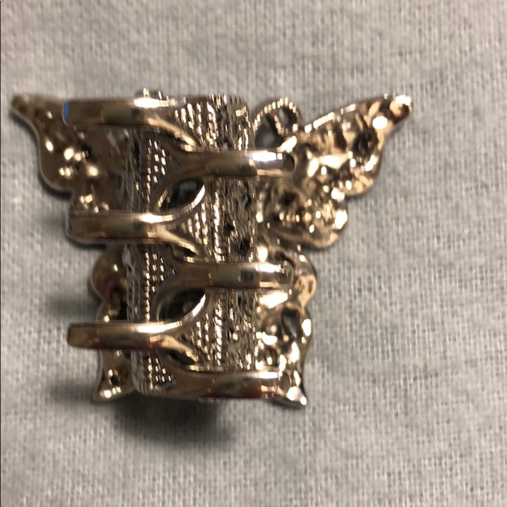 Sparkly Red Rhinestone Butterfly Clip - Picture 6 of 8
